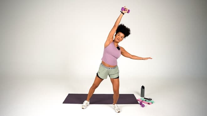 Split Squat demonstrated by Danielle Harrison
