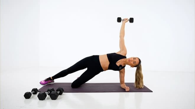 Plank Reach demonstrated by Sophie Jones