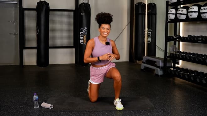 Explosive Squat demonstrated by Danielle Harrison